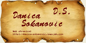 Danica Sokanović vizit kartica